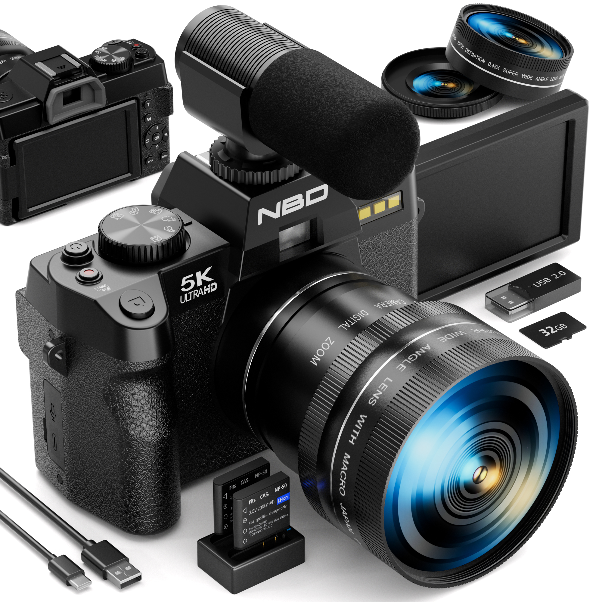 NBD 5K 48MP Digital Cameras fo - Korean Lifestyle App avis et prix